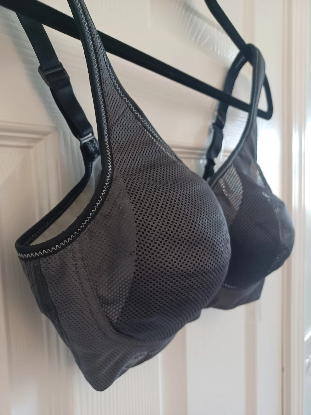 Anita Air Control With Delta Pad Dark Gray MaxSupport Sports Bra Athletic 34B - Picture 3 of 10
